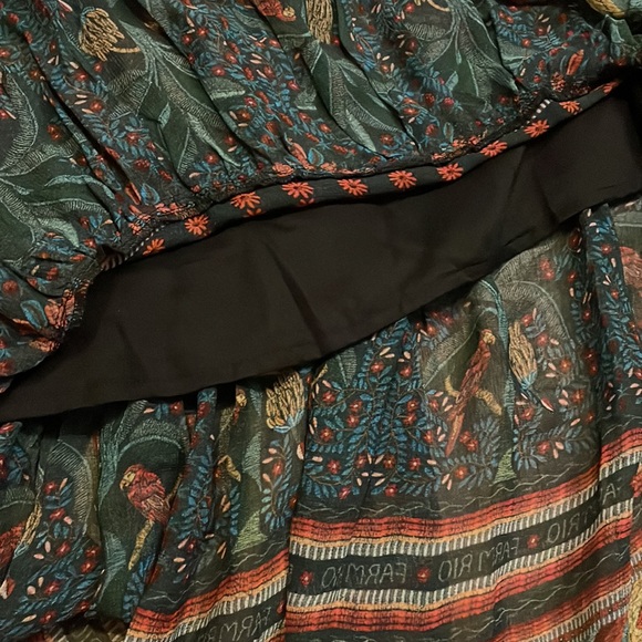 NWT FARM RIO Tiered Printed Voile Maxi Dress Women sz M Fruit Paradise MSRP $265 - Picture 7 of 15